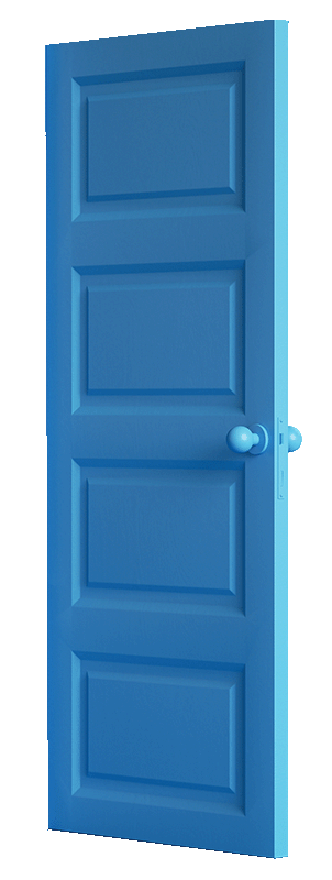Blue Door opening