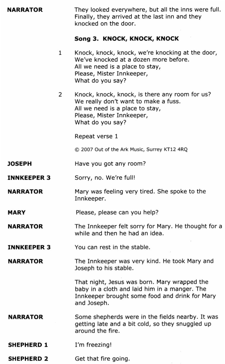 Nativity Christmas Play Script
